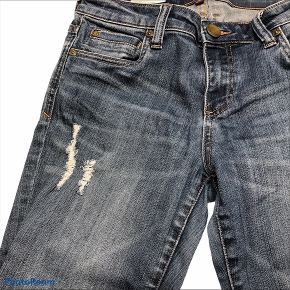 KUT Diana Skinny Distressed Low Rise Stretch Jeans - Picture 6 of 16